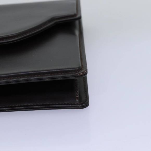 GUCCI Clutch Bag Leather Brown Auth 74596 - Picture 7 of 16